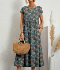 WINNIE | STYLISH FLORAL MIDI DRESS