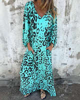 CONSTANCE | LEOPARD PRINT MAXI DRESS
