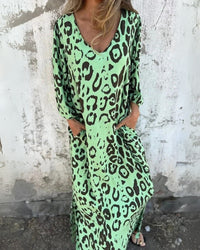 CONSTANCE | LEOPARD PRINT MAXI DRESS