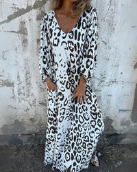 CONSTANCE | LEOPARD PRINT MAXI DRESS