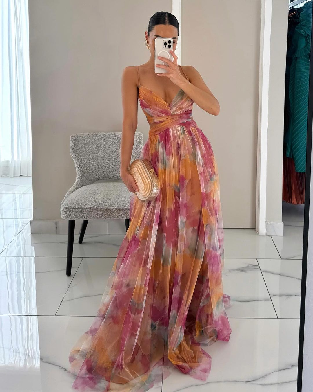 AURORA | FLORAL PRINT MAXI DRESS