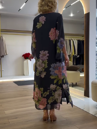 SUE | UNIQUE FLORAL PRINT MAXI DRESS