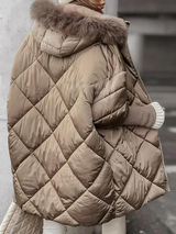 Kizzy I Elegant Winter Coat With Faux Fur Collar