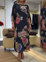 SUE | UNIQUE FLORAL PRINT MAXI DRESS