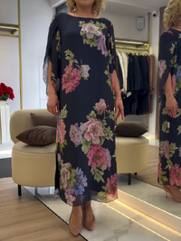 SUE | UNIQUE FLORAL PRINT MAXI DRESS