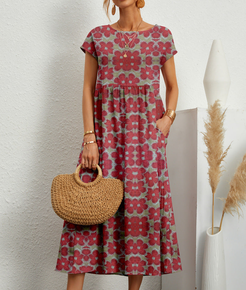 WINNIE | STYLISH FLORAL MIDI DRESS