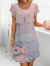 SASKIA | MULTI-FLORAL PRINT TUNIC DRESS