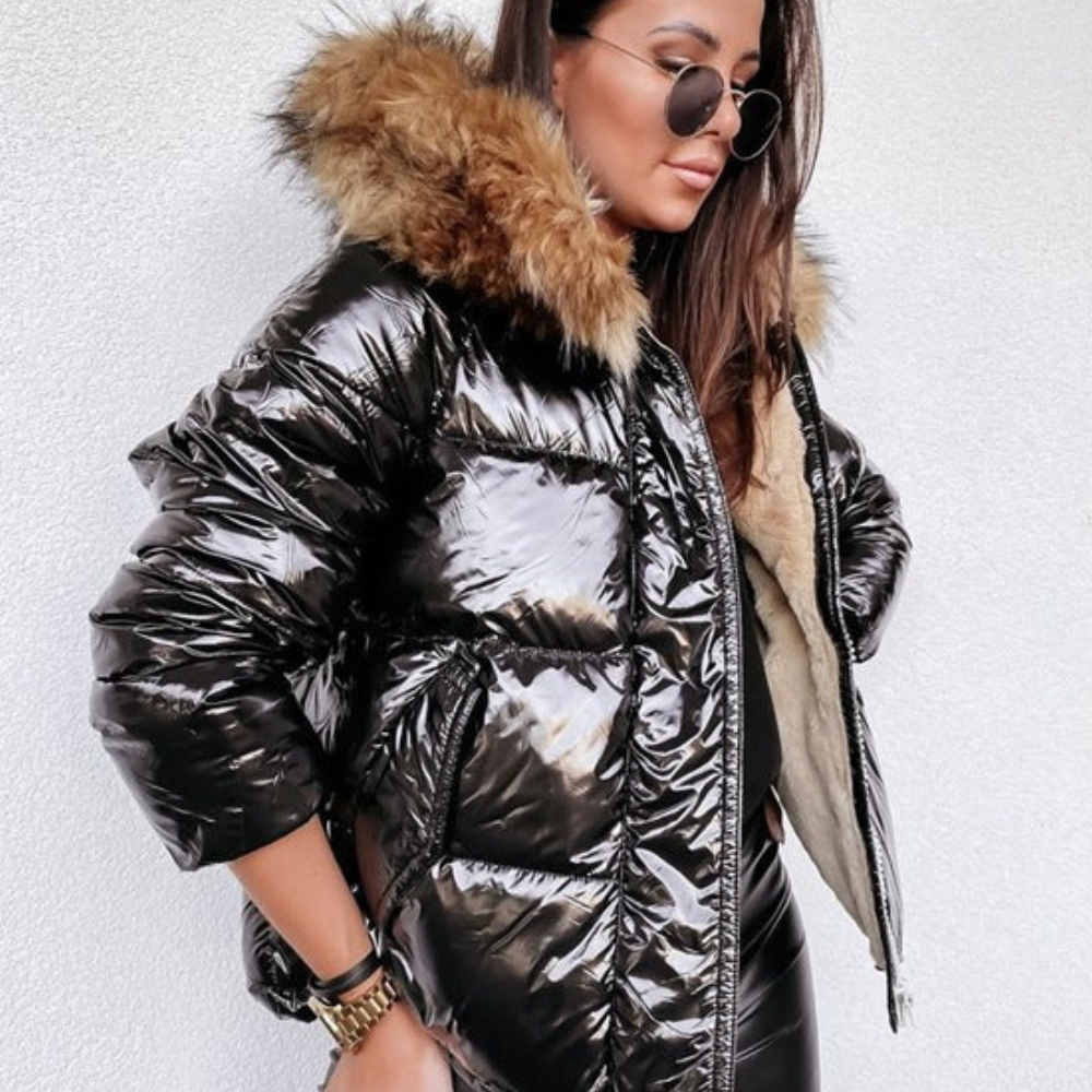 Eileen | Metallic Puffer Jacket