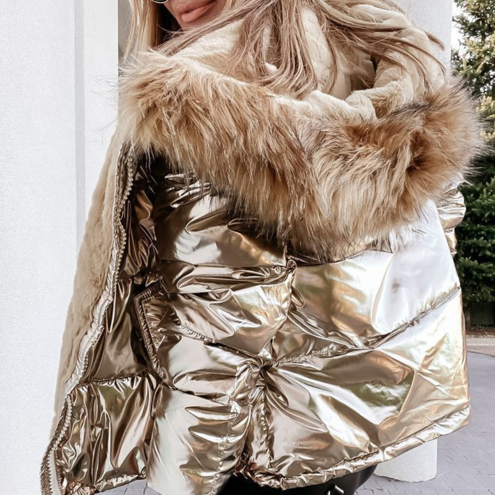 Eileen | Metallic Puffer Jacket
