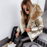 Eileen | Metallic Puffer Jacket