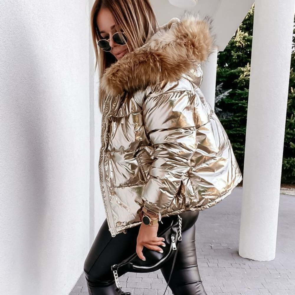 Eileen | Metallic Puffer Jacket