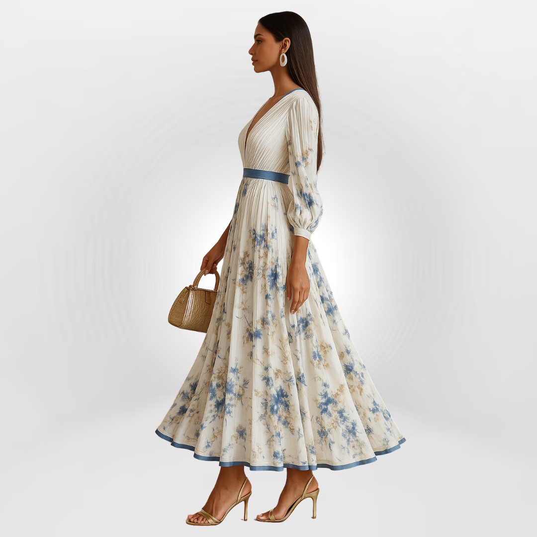 ALEANOR | ELEGANT FLOWING MAXI DRESS
