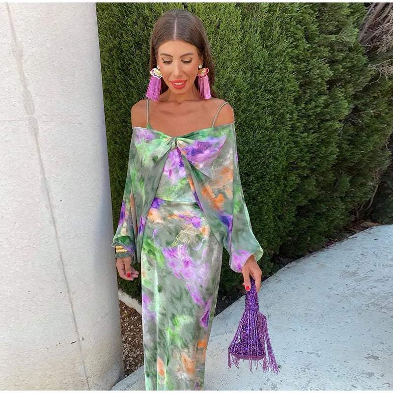 NANCY | TROPICAL MAXI DRESS