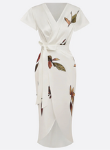 XENIA | ELEGANT WHITE MIDI DRESS
