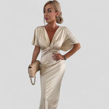 PETRA | KNOT-FRONT MAXI DRESS