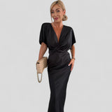 PETRA | KNOT-FRONT MAXI DRESS