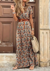 SHARIFA | FLOWY BOHO-STYLE MAXI DRESS