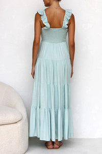 ODETTE | ELEGANT MAXI DRESS WITH RUCHING