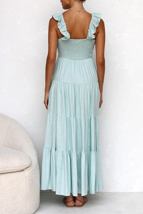 ODETTE | ELEGANT MAXI DRESS WITH RUCHING