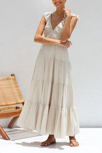 ODETTE | ELEGANT MAXI DRESS WITH RUCHING