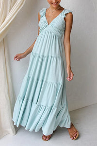 ODETTE | ELEGANT MAXI DRESS WITH RUCHING