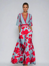 SELENE | ELEGANT FLORAL DRESS