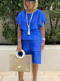 SONNET | ELEGANT FLOWING RUFFLED SUMMER DRESS