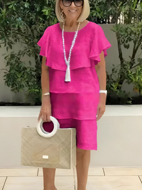 SONNET | ELEGANT FLOWING RUFFLED SUMMER DRESS
