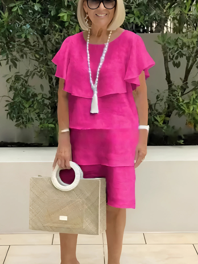 SONNET | ELEGANT FLOWING RUFFLED SUMMER DRESS