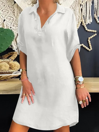 ZEPHYRA | LINEN MINI DRESS