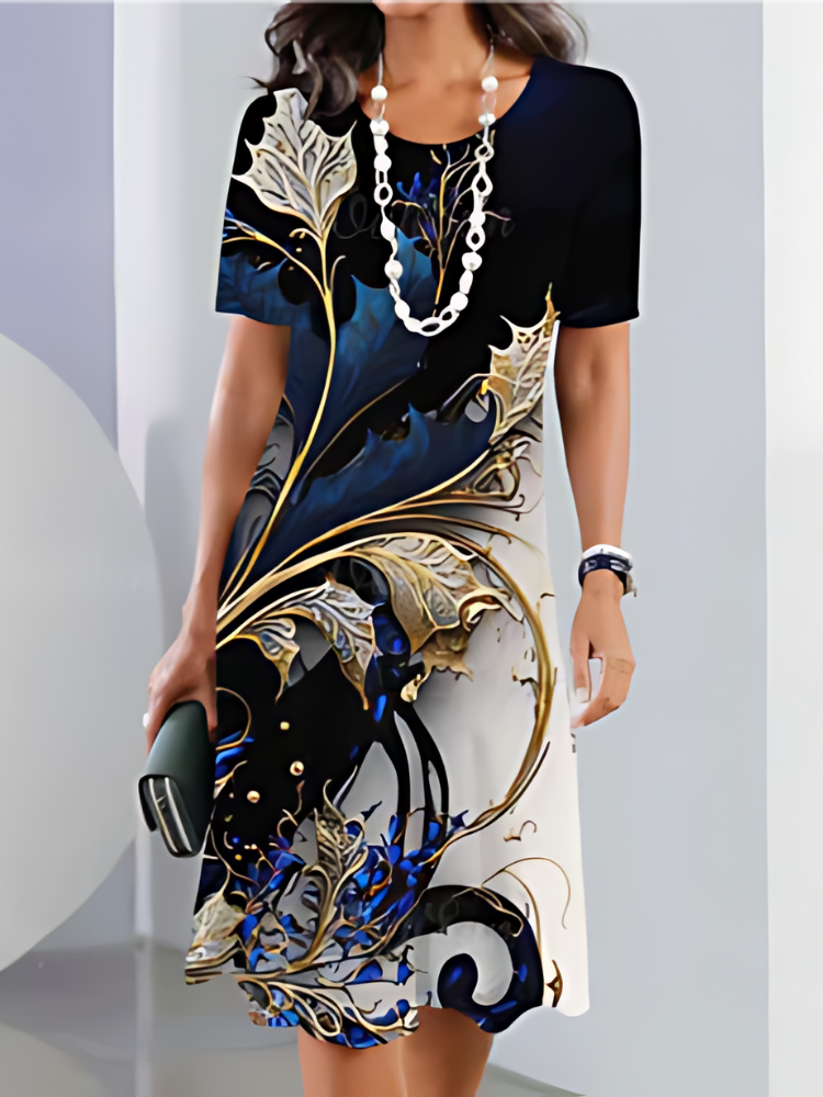 JEAN | RELAXED FLORAL MIDI DRESS