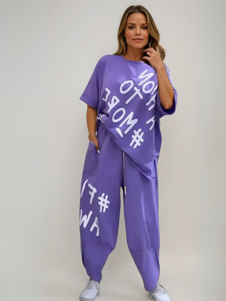 CAMILLA | RELAXED TWO-PIECE SET WITH PRINT