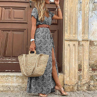 SHARIFA | FLOWY BOHO-STYLE MAXI DRESS