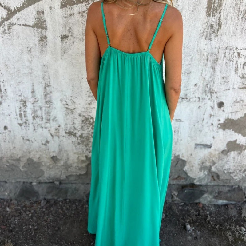 ROSAMUND | CLASSIC V-NECK MAXI DRESS