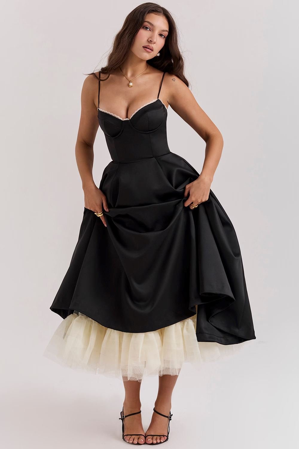 OONA | ELEGANT STRAP MIDI DRESS