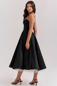 OONA | ELEGANT STRAP MIDI DRESS