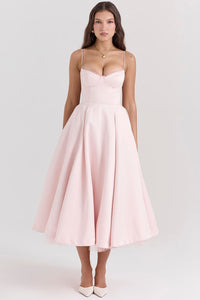 OONA | ELEGANT STRAP MIDI DRESS