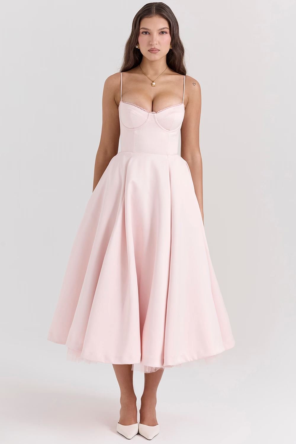 OONA | ELEGANT STRAP MIDI DRESS