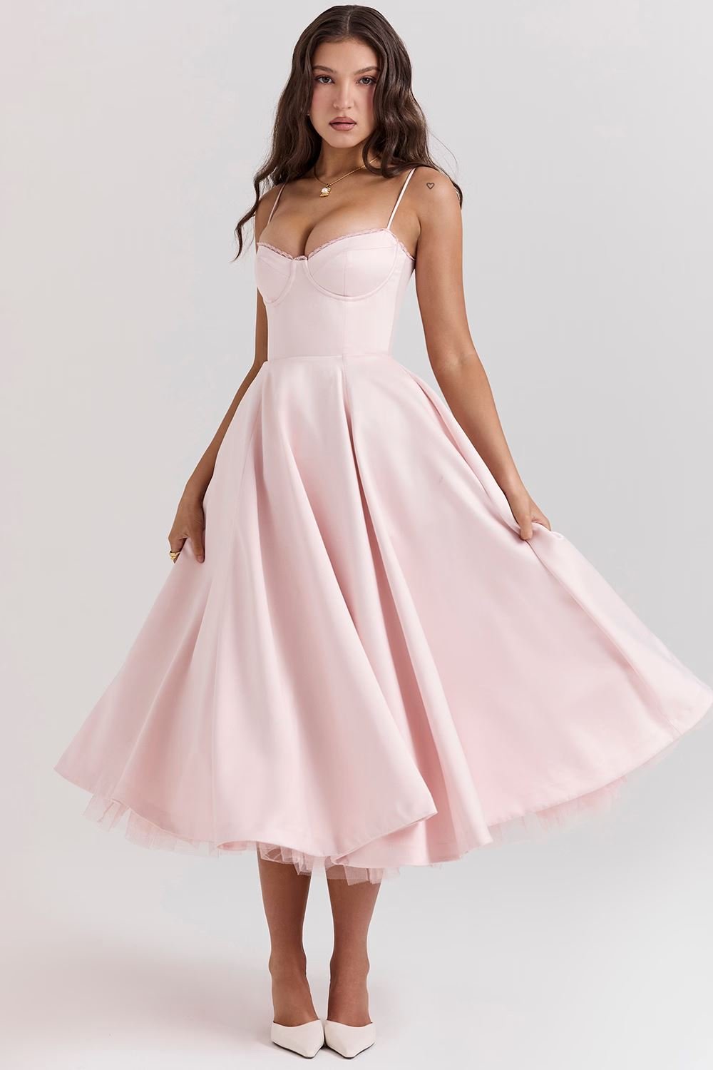 OONA | ELEGANT STRAP MIDI DRESS