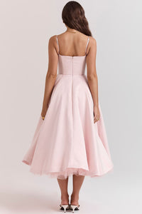 OONA | ELEGANT STRAP MIDI DRESS