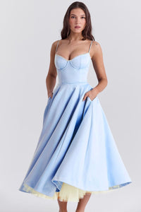 OONA | ELEGANT STRAP MIDI DRESS