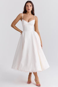 OONA | ELEGANT STRAP MIDI DRESS