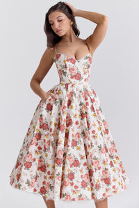 OONA | ELEGANT STRAP MIDI DRESS