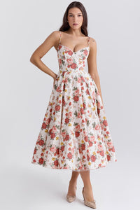 OONA | ELEGANT STRAP MIDI DRESS